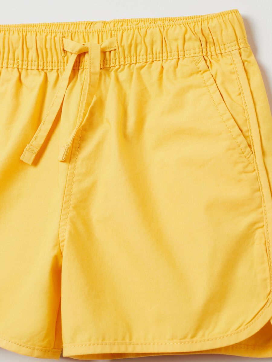 Shorts in popeline con coulisse_2