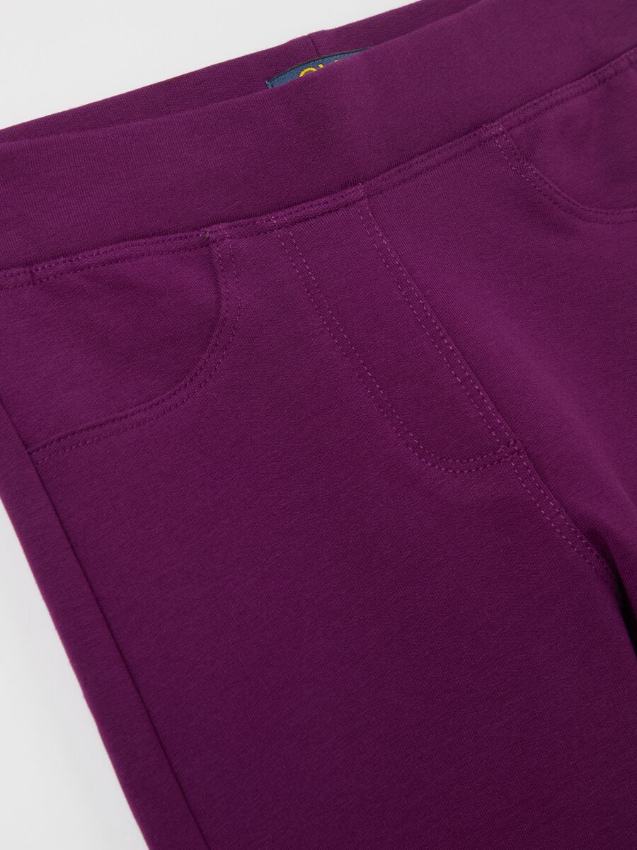 Solid colour organic cotton treggings_2