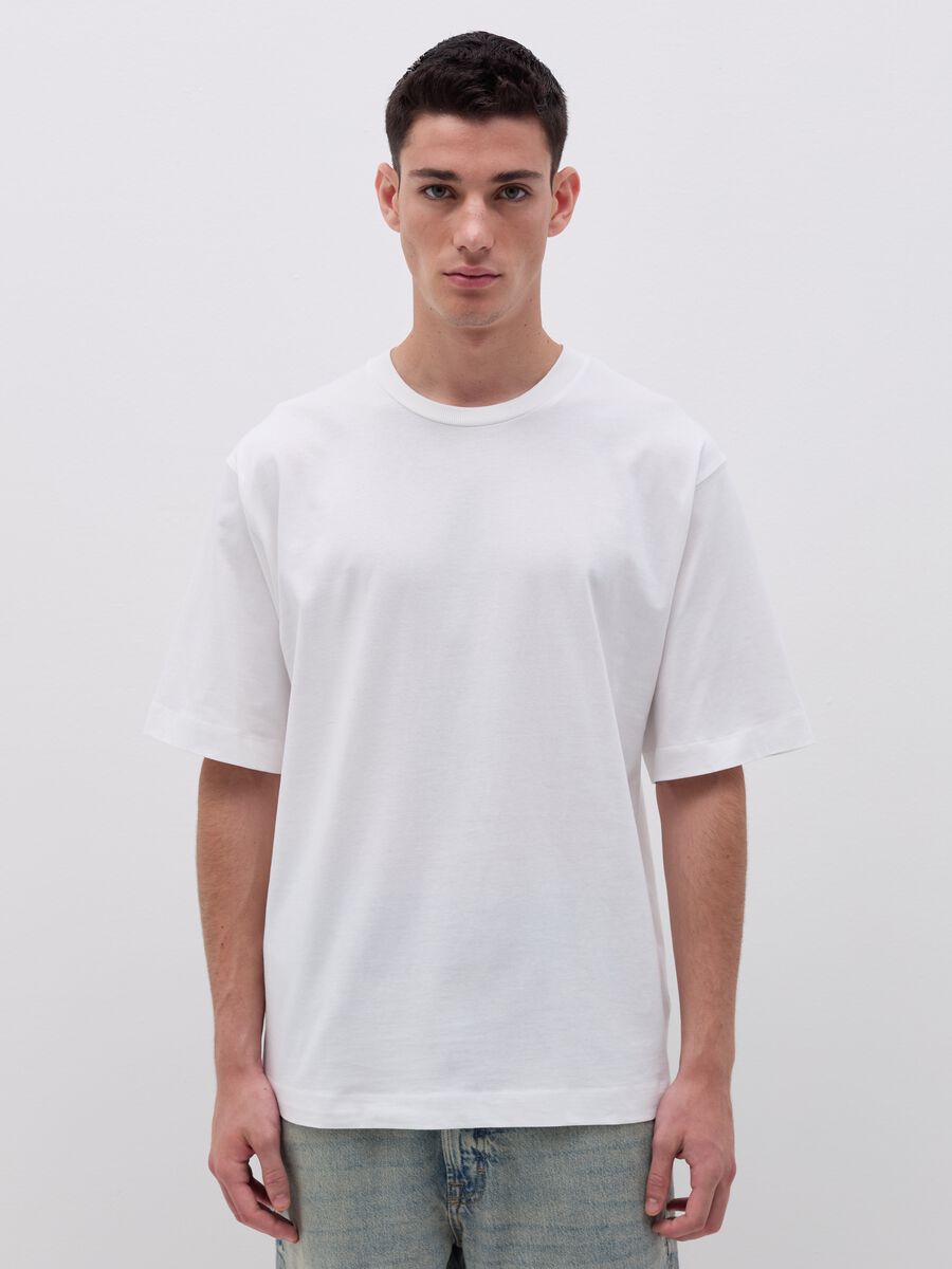 Cotton T-shirt with round neck_1