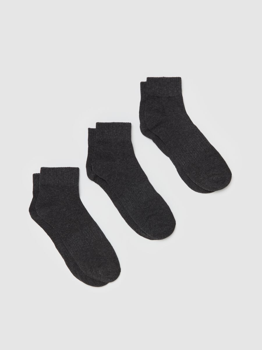 Three-pair pack short stretch socks_0