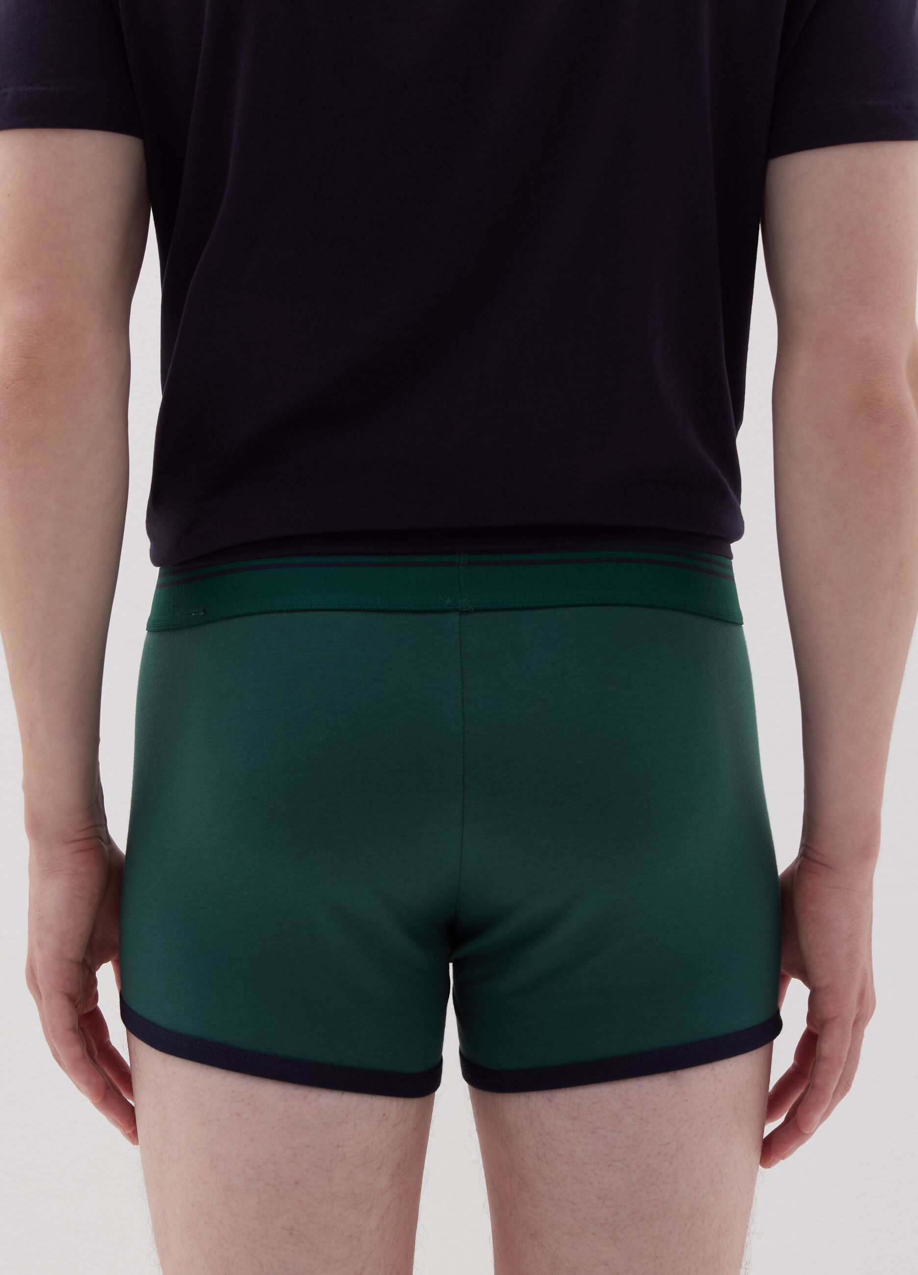 Boxer shorts with contrasting details