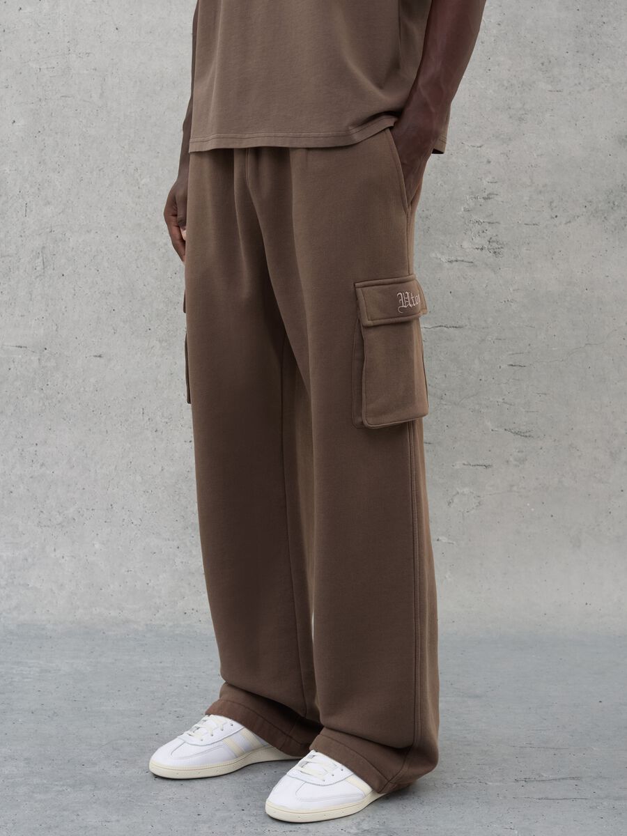 Cargo Sweatpants Cappuccino Brown_1