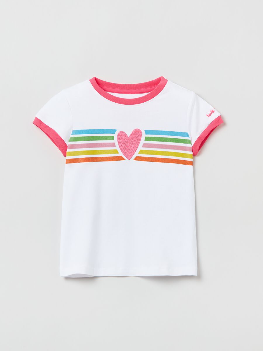 Love Therapy T-shirt with embroidered heart_0