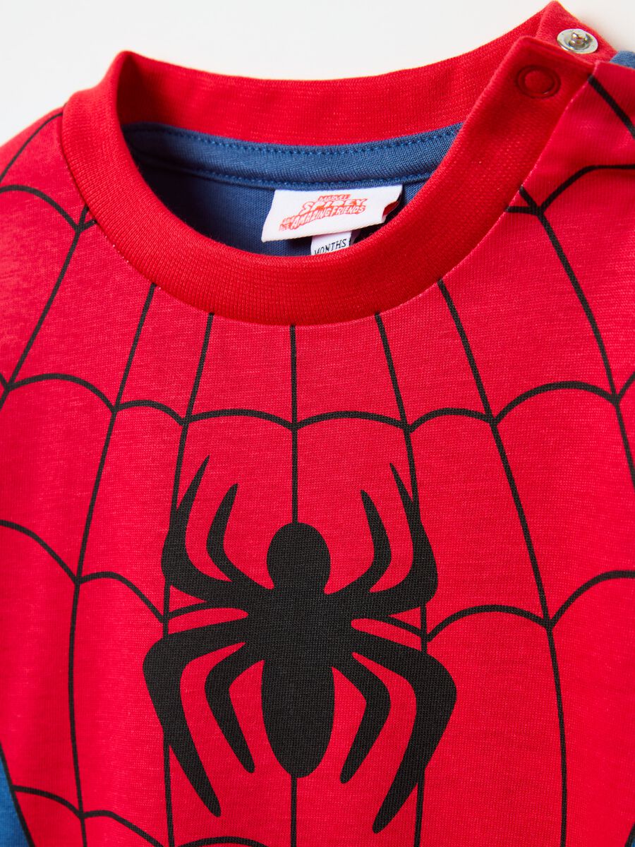 Pijama de algodón orgánico con estampado Spidey_2