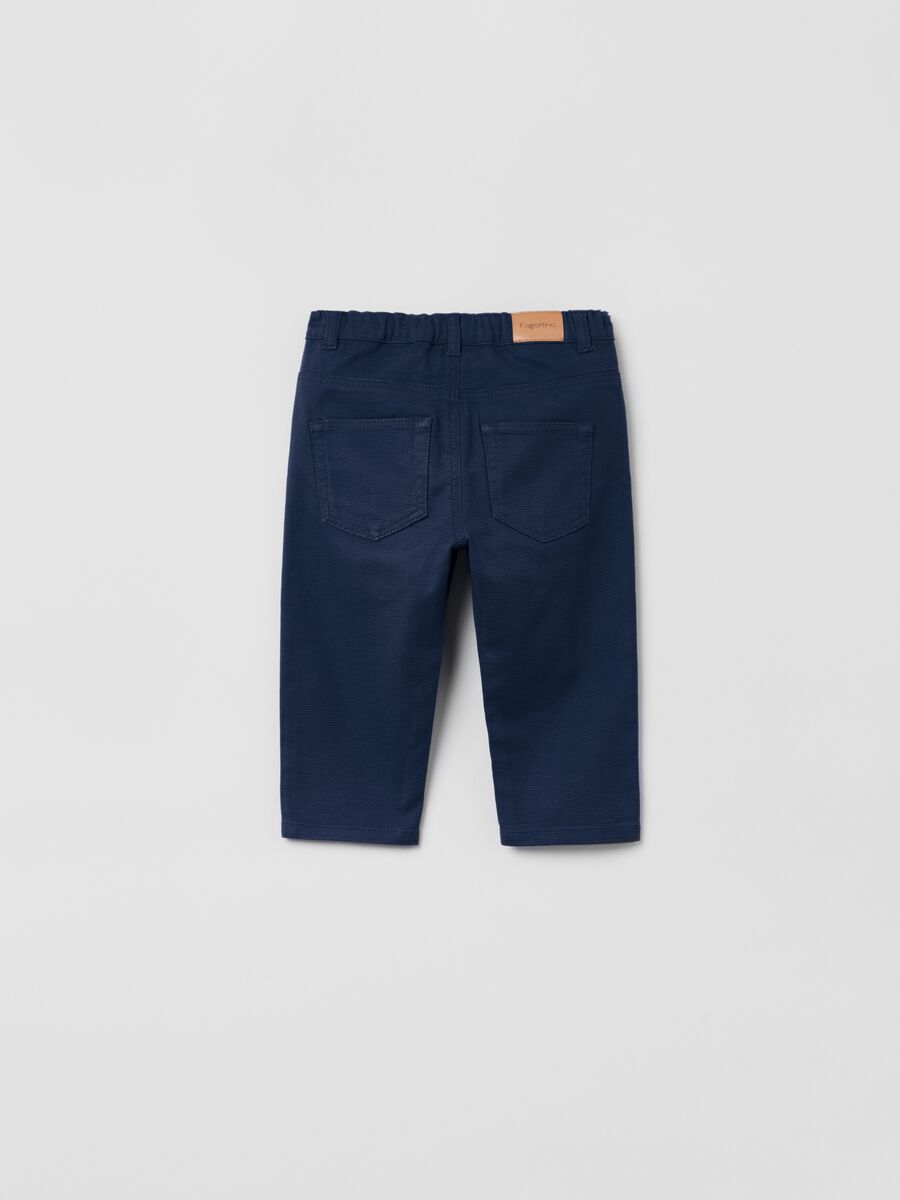 Five-pocket trousers in dobby_1