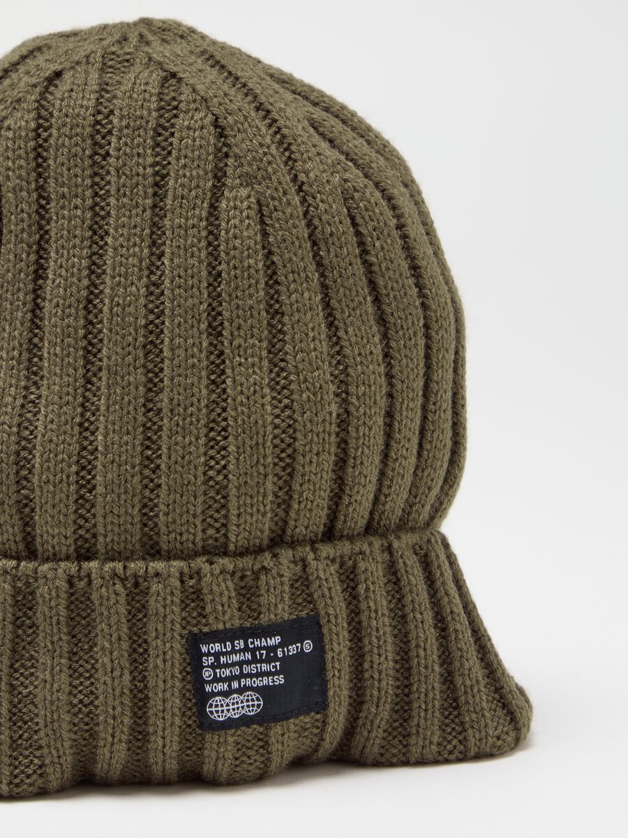 Ribbed hat with turn-up_2