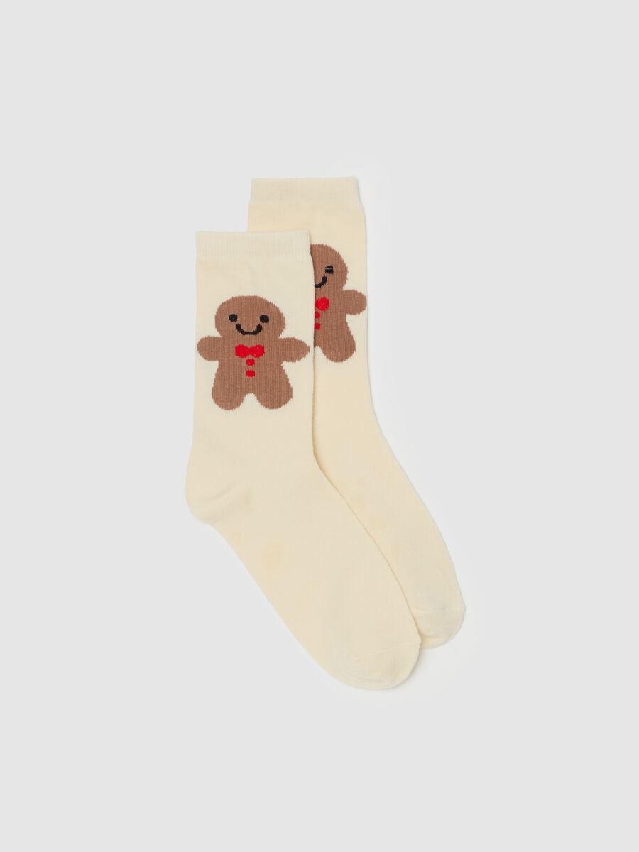 Short socks with gingerbread man_1