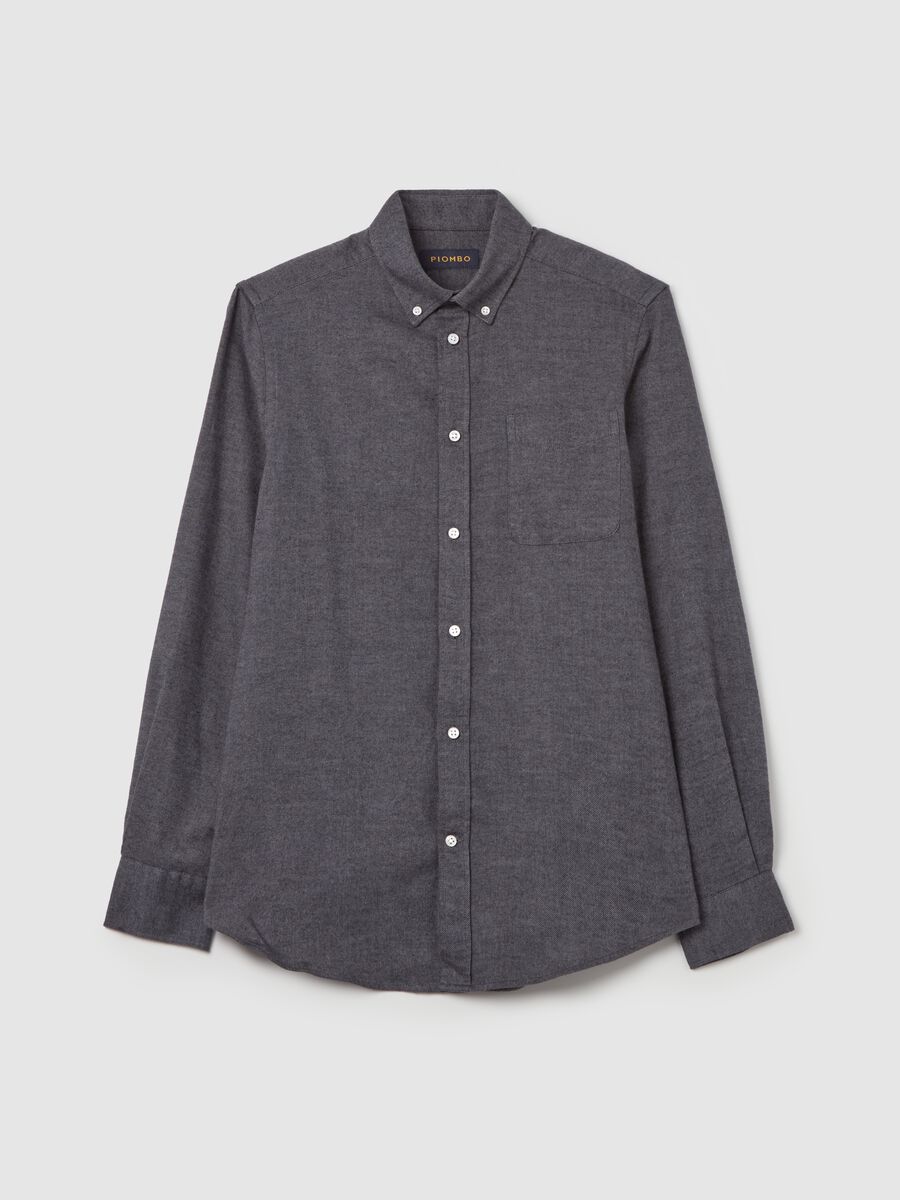 Shirt in mélange flannel_4