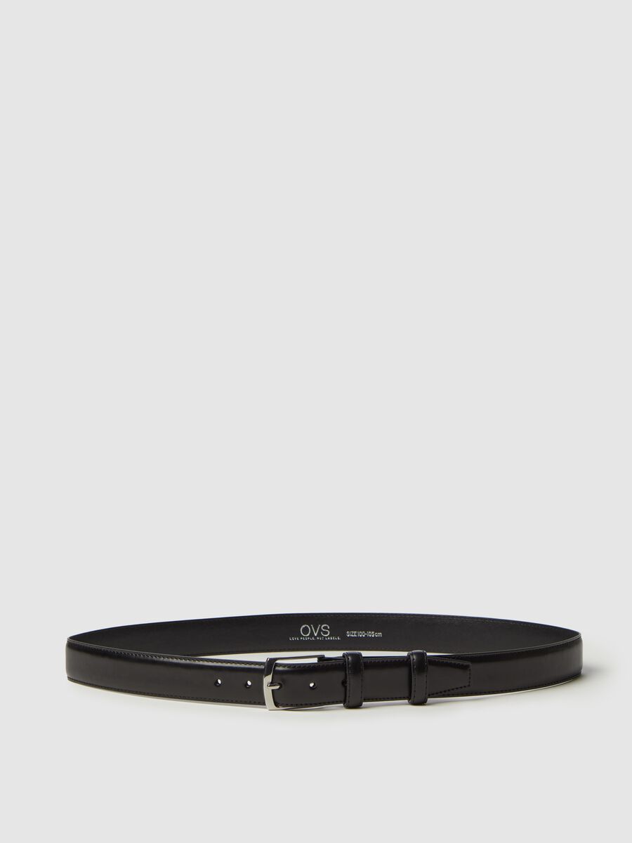 Belt with shiny buckle_0