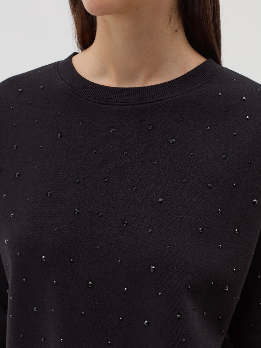 Oversized sweatshirt with all-over diamantés_3