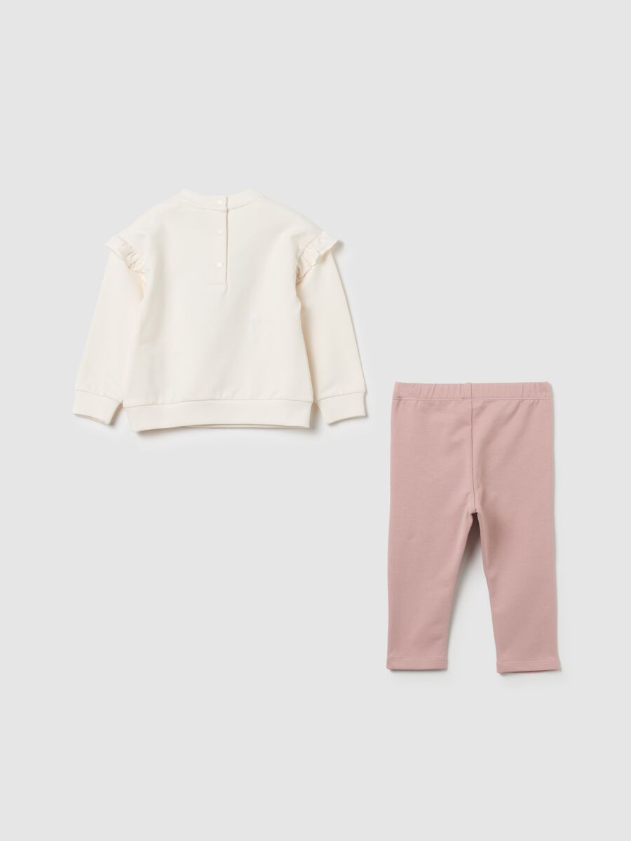 Jogging set in organic cotton with Marie patch_1